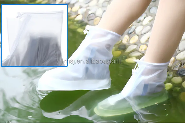 Hot sale Anti-Slip Reusable Foldable transparent brown black blue Waterproof Rain shoe covers for adults