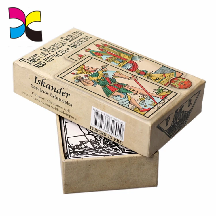 Печатный оптовый пользовательский картон Таро карта колода