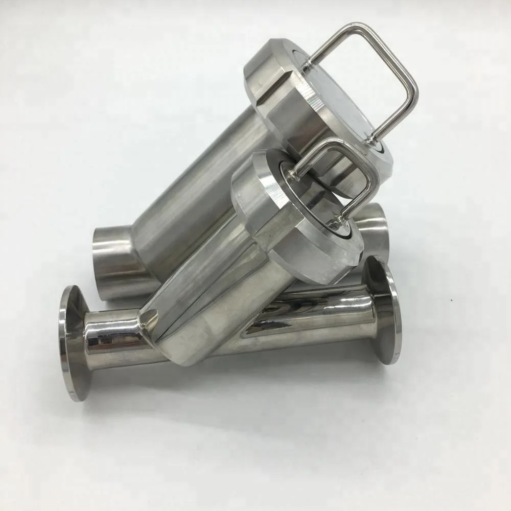 Sanitary Stainless Steel Welded/Clamped/Threaded Y Type Strainer