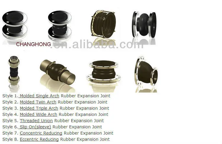 type of EPDM rubber expansion joint