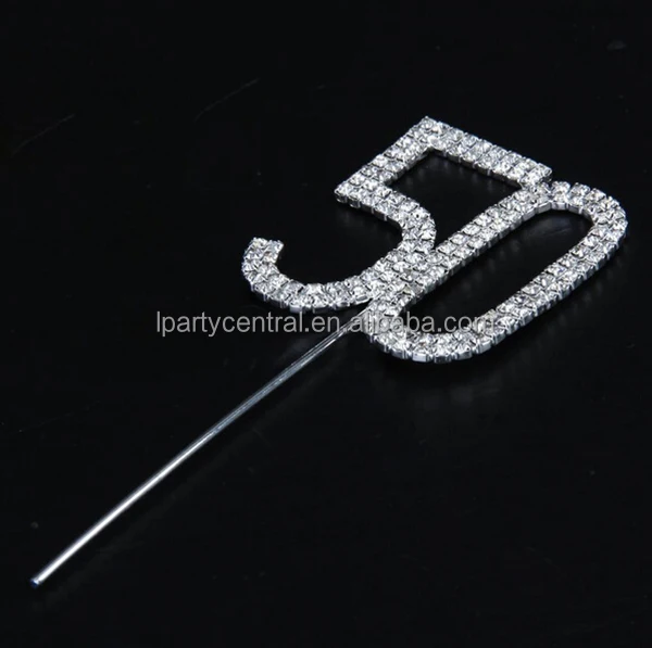 50 Cake Topper for 50th Birthday or Anniversary Party Supplies and Decoration Ideas