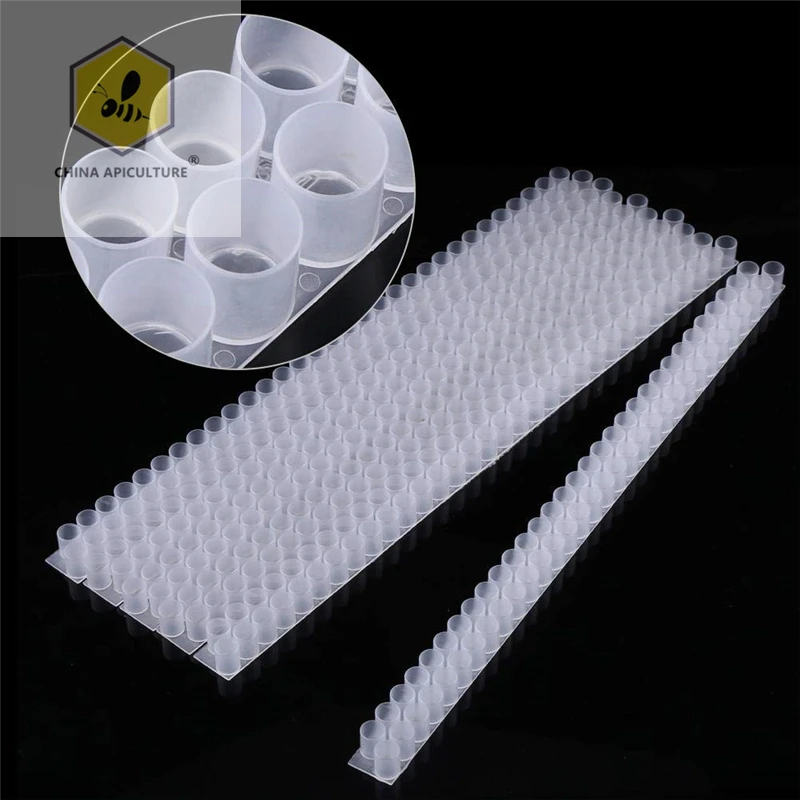 Beekeeping Tools Plastic Queen Bee Double Cell Bar Strip Set Base 33/66 Holes