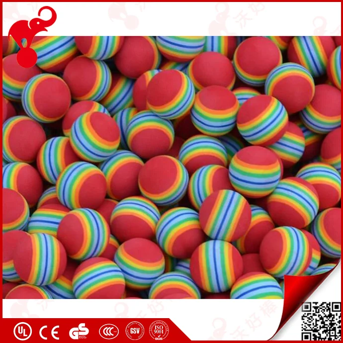 Пользовательские печатные варианте размеры анти-стресс nbr/eva пены красочные практике массового пластиковые мячи для гольфа