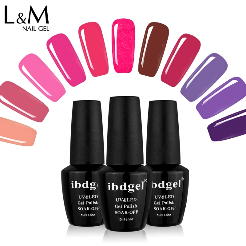 ibdgel nail art nail gel polish Guangzhou Factory wholesales Soak Off UV LED