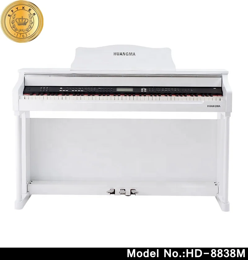 HuangMa high quality white electric digital piano( HD-8838M)