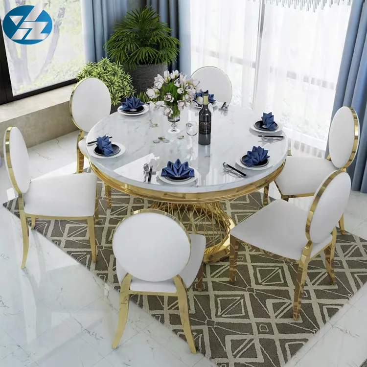 round marble table and chairs dining room furniture