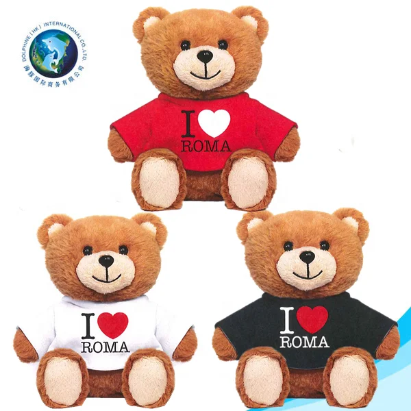 Colorful wholesale mini plush teddy bear toy with logo promotion gift custom cute stuffed soft toy plush sublimation teddy bear