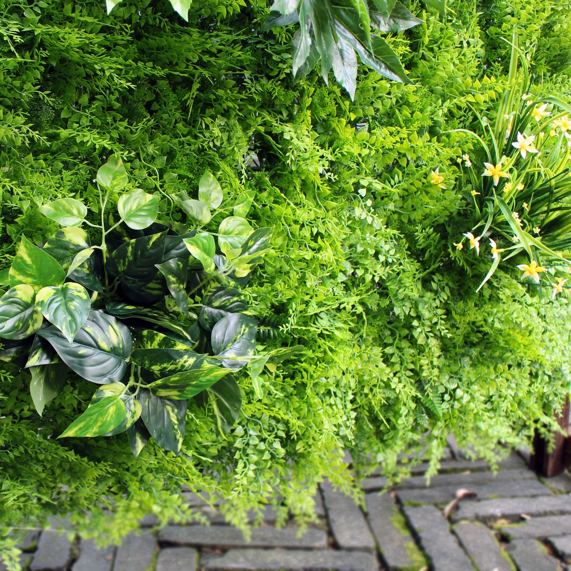 customized plastic fire retardant artificial foliage for outdoor