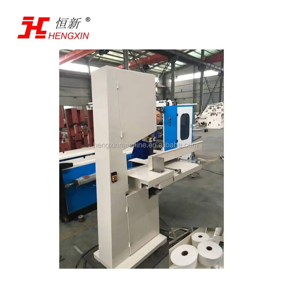 
Hengxin band saw type toilet paper roll cutting machine in steable running 