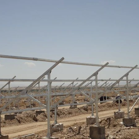 Solar panel pole bracket mounting l foot