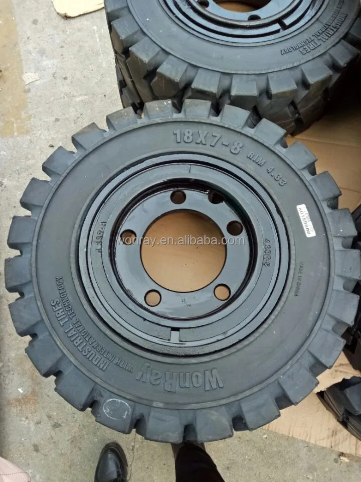 forklift parts 18x7-8 15x4.5-8 6.50-10 solid tires