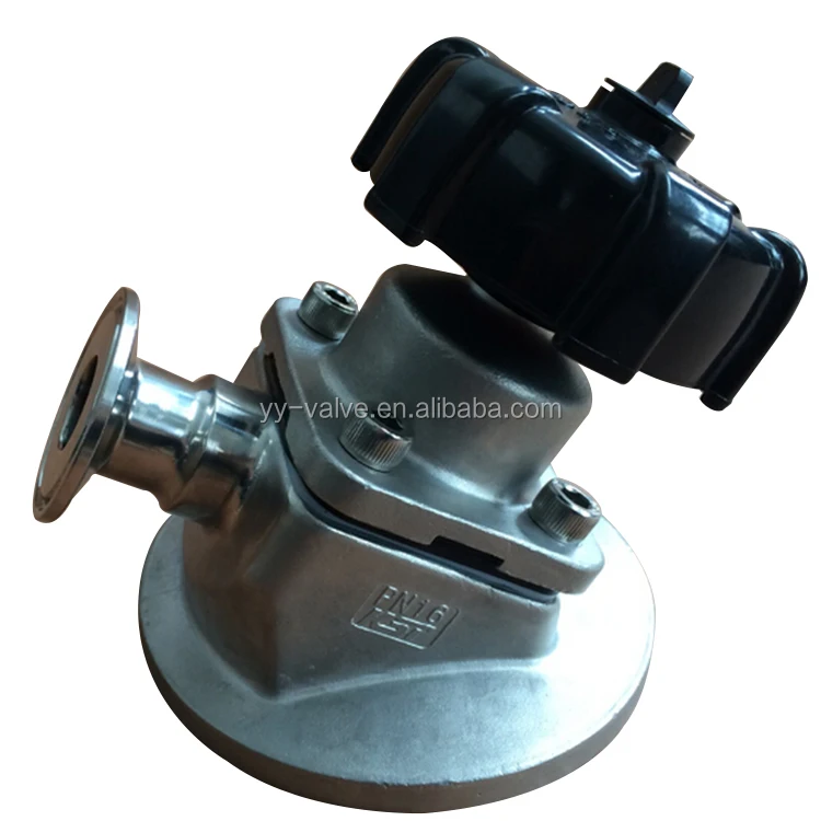 For Pharmacy hygienic sanitary SS304 SS316L manual clamp diaphragm tank bottom valve
