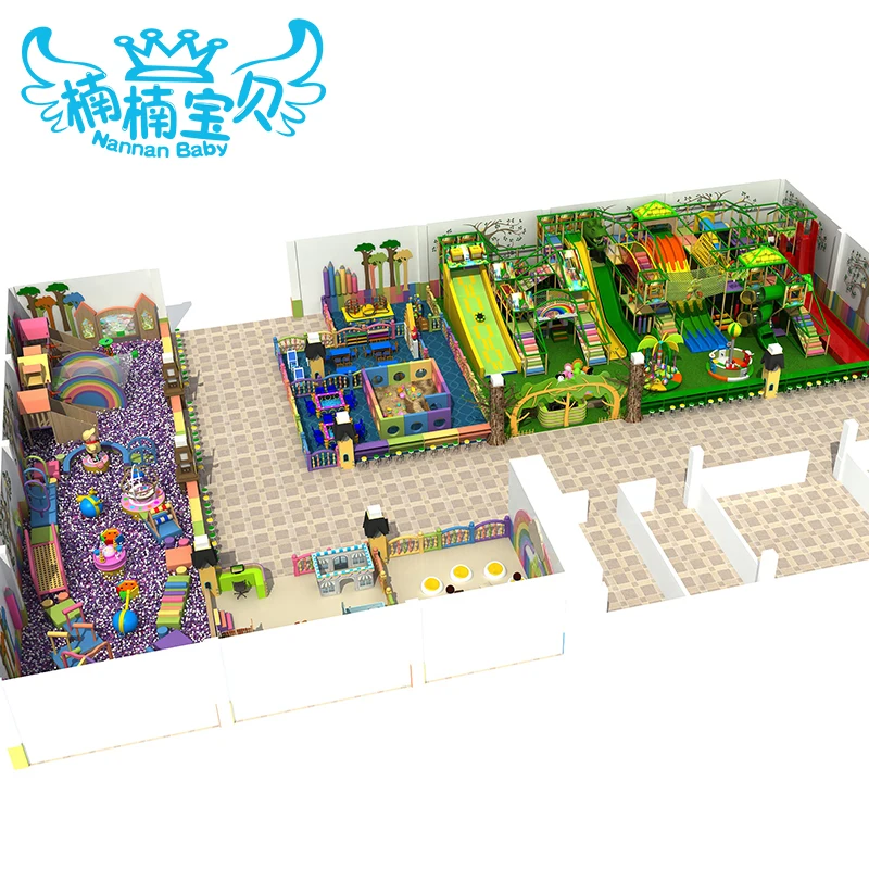 Nannan high quality pirate ship playground equipment for kids indoor toddler soft play set child adventure jungle gym park maze