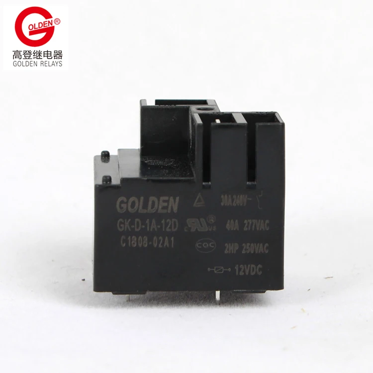 
 GK-D-1A-12D SPST 12V 40A/30A NO/NC T93 переключатель нагрузки закрытого типа, класс F 32,5*27,5*20,5 мм  