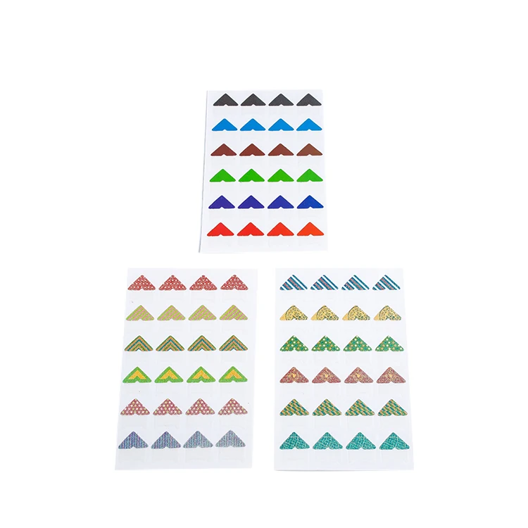 Kids Fashion Photo Corner Sticker, Cute Note Decoration Label