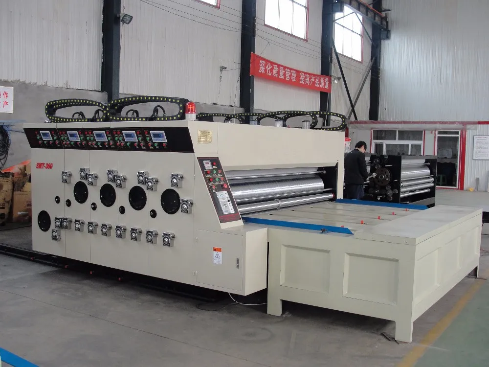 Полуавтоматический флексографский принтер для гофрированного картона