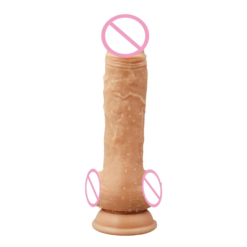 Liquid Silicone Dildo Female Masturbator Realistic Dildo Soft Lifelike Dildo With Ball And Suction Cup Sex Toys for Couple