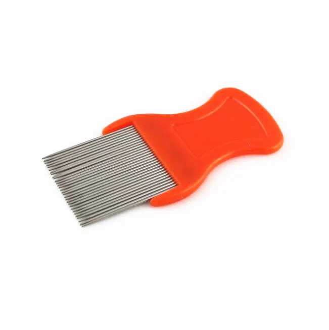 Head wholesale stainless steel  lice comb with metal teeth