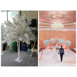Элегантный Светло-розовый стол PJ516, центральный элемент, цветок вишни, дерево, Цветочное дерево для свадебного украшения