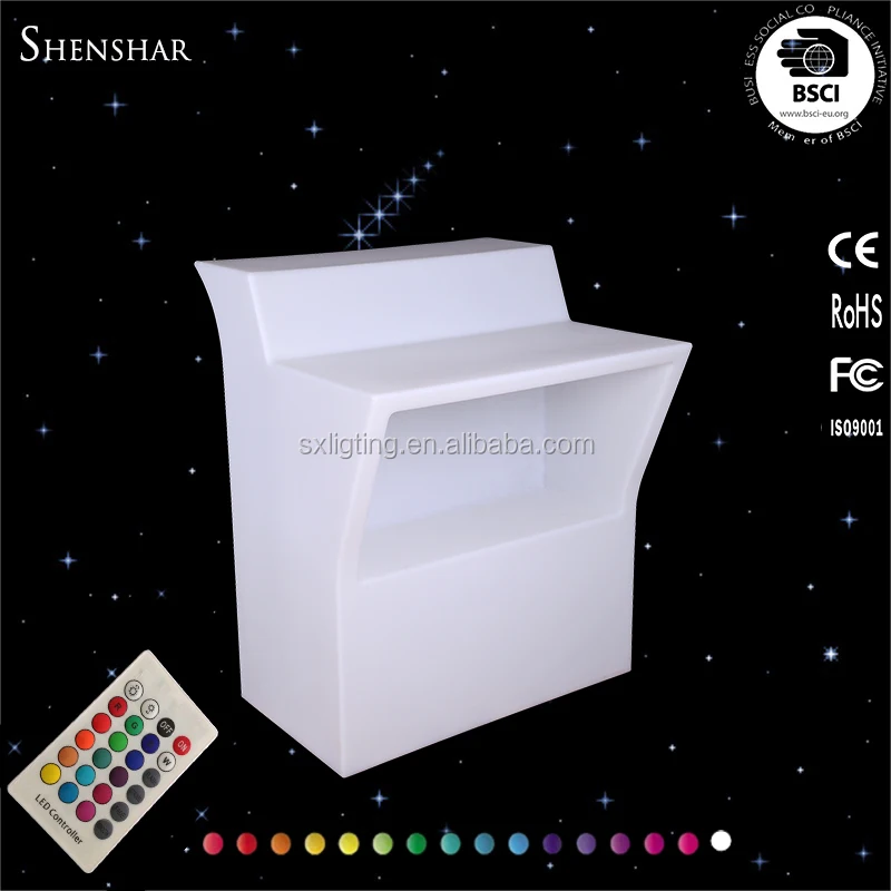 
Cheap glowing bar furniture LED portable bars/LED counter top bar/Portable LED light bar counter 