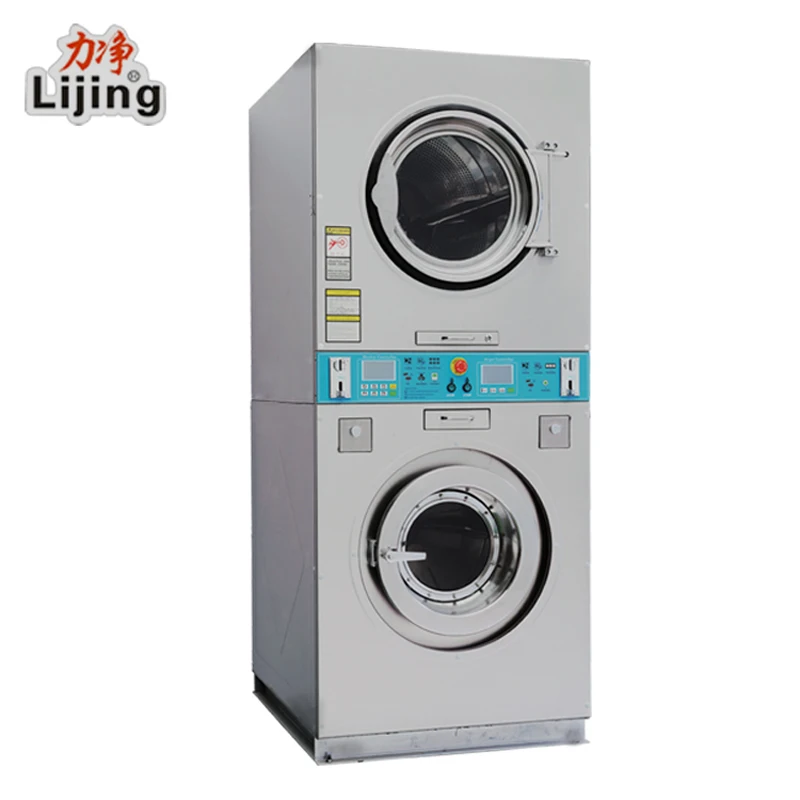 
Fully automatic coin operated commercial washing machine and dryers 