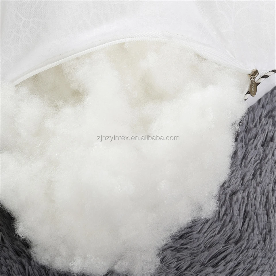 Hypoallergenic Polyester Pillow Insert King Size Silicone Microfiber Gel Fiber Pillow
