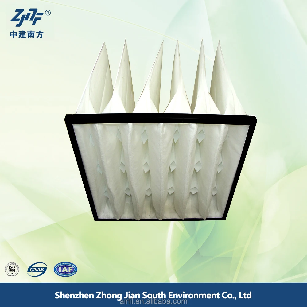 HVAC systems pocket air filter bag with efficiency of g4 f5 f6 f7 f8