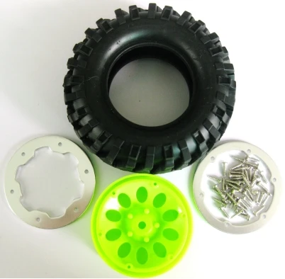 1.9 Inch Aluminum Beadlock Wheel Rim 96MM Crawler Tires(260013)