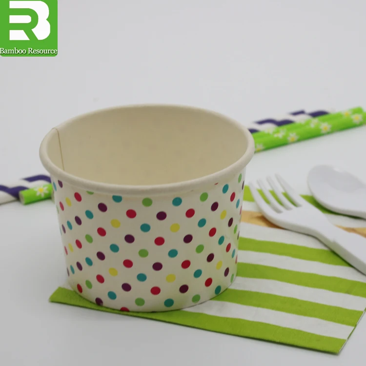 
Waterpoof Paper disposable ice cream cup 
