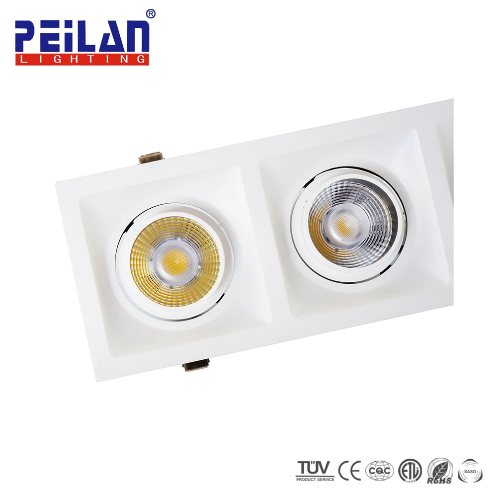 Хорошего качества, ориентированный на Встроенный 180 В 220 В 55 мм вырез COB 12 20 30 ватт светодиодные светильники