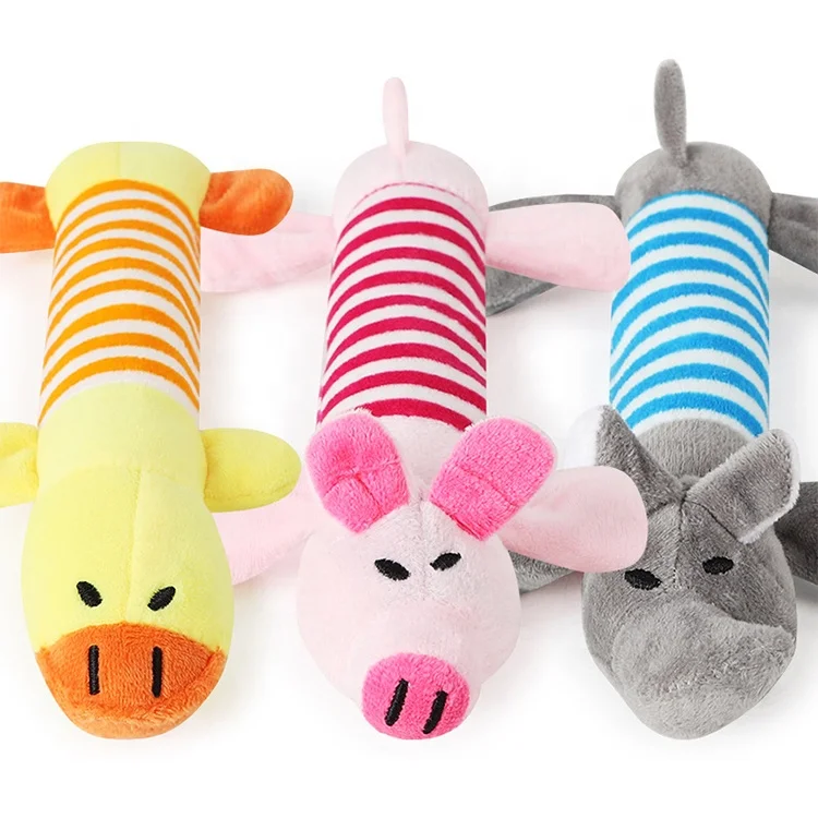 
High Quality Duck Pig Elephant Squeak Plush Squeaky Chewing Dog Pet Toy for Pet  (60780973901)