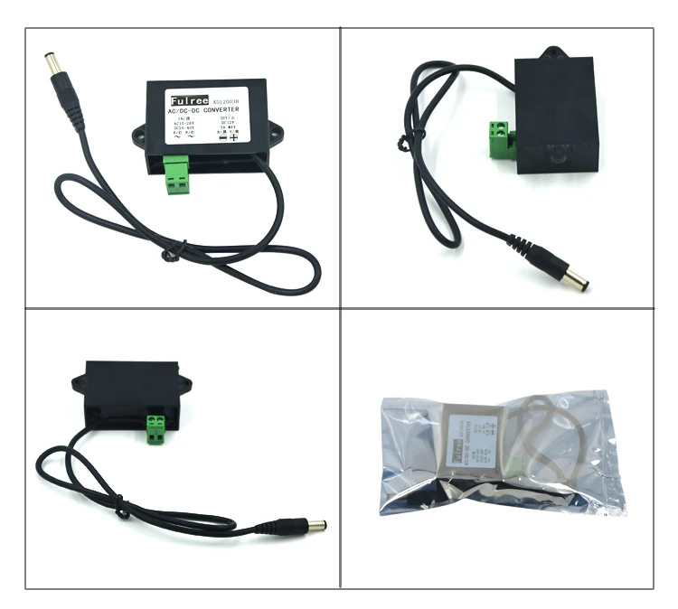 Fulree 24VAC to 12VDC Converter AC24V DC12V AC DC Converter 12V Power Supply for Car Stereo,CCTV Monitor