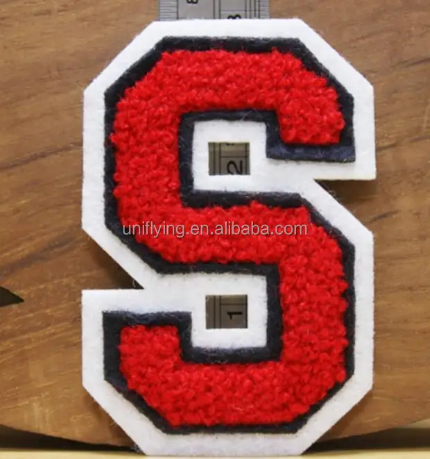 embroidery manufacturer customized towel chenille chainstitch embroidery patches