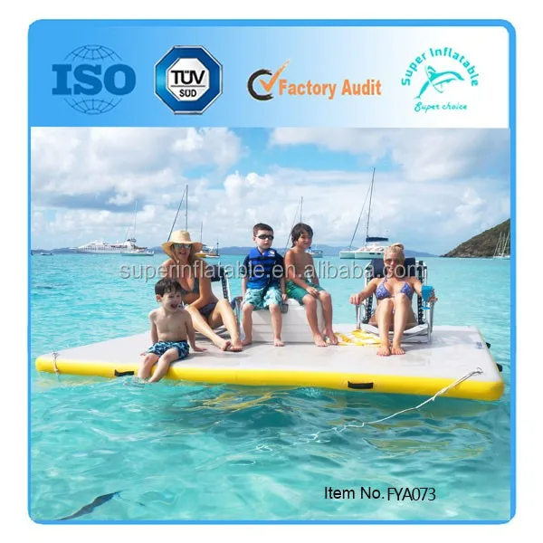 Классический дизайн, плавающий рыболовный остров, надувная плавающая лодка, док-платформа