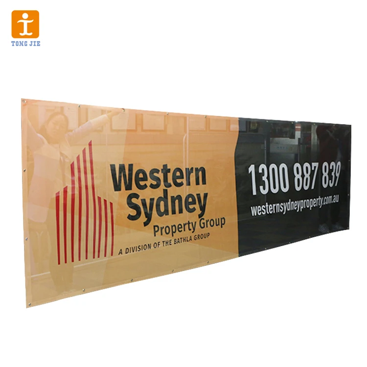 Outdoor Advertising Custom Printing Mesh Fence Banner Mesh Vinyl Polyester Mesh Banner