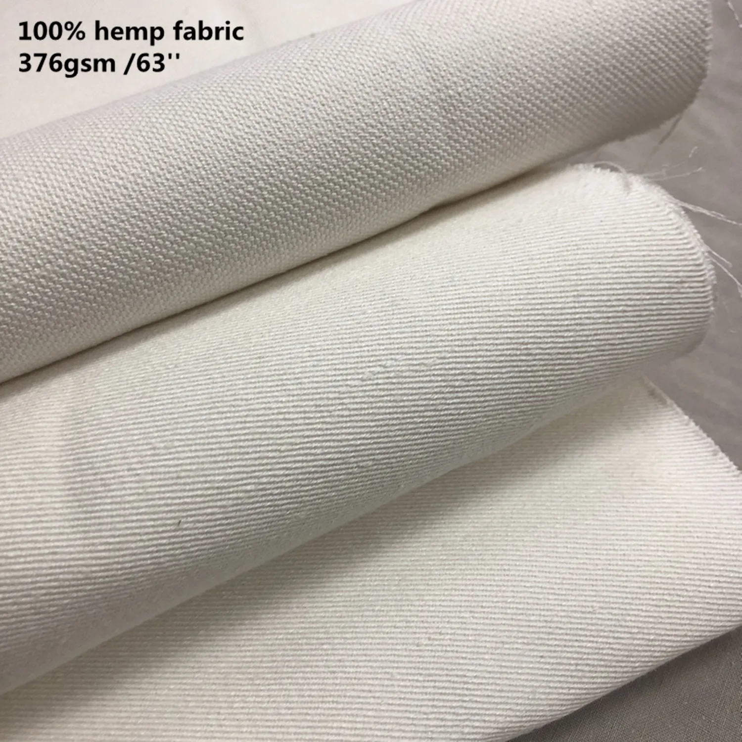 Wholesale 370gsm 100% Hemp twill Fabric For bag and sofa , Natural Dyed Hemp Fabric In Stock