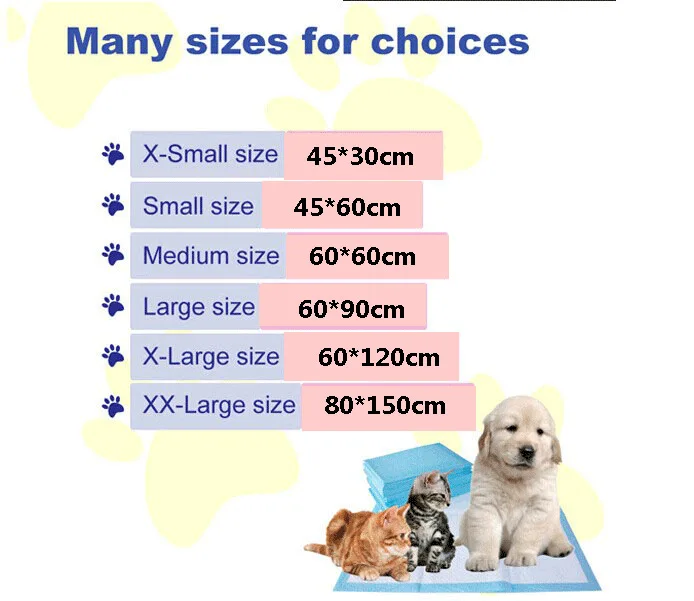 New Arrival Disposable Eco-friendly Training Pads/wee Pad Eco Friendly Pet Absorbent Dog Pee Toilet Pads