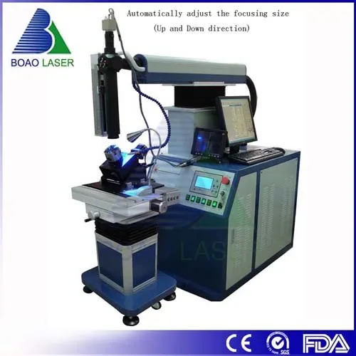 BOAO 4 axis automatic yag laser welding machines 200w 300w 400w jewelry fiber laser welders for metal mould repair