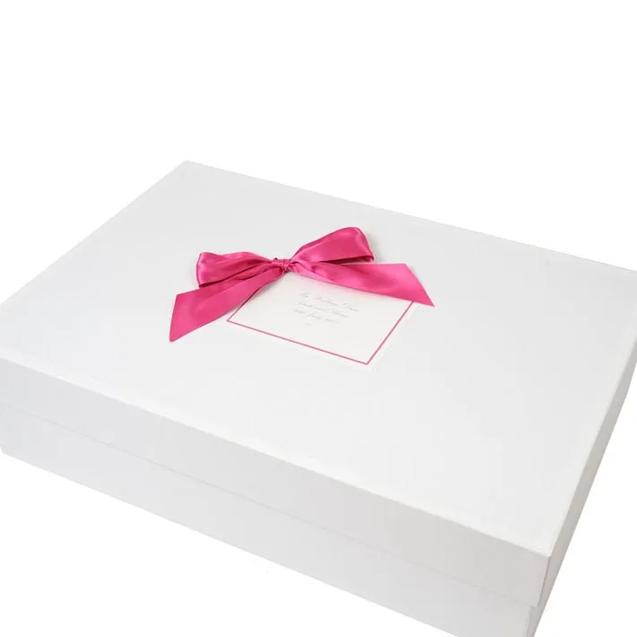 Custom cardboard wedding dress packaging paper gift box manufacturer