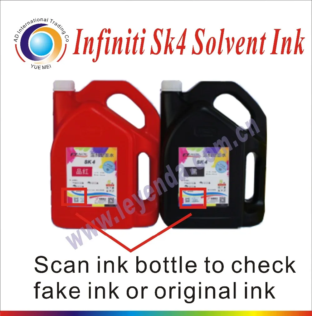 
original FYUNION SK4 solvent ink have code scanning for spt 510 printhead 
