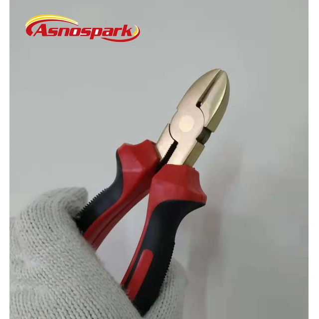 Non sparking safety diagonal cutting pliers