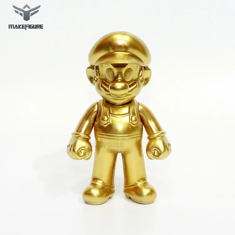 5 models of mario bro cartoon vinyl toy, old PC game character vinyl figure, ther miner mario cartoon custom vinyl toy