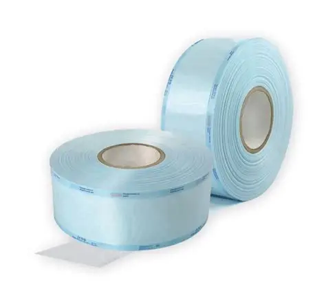 Medical Sterilization flat Pouch Roll Autoclave Sterile CE Certificate for Disinfecting Tools Packaging