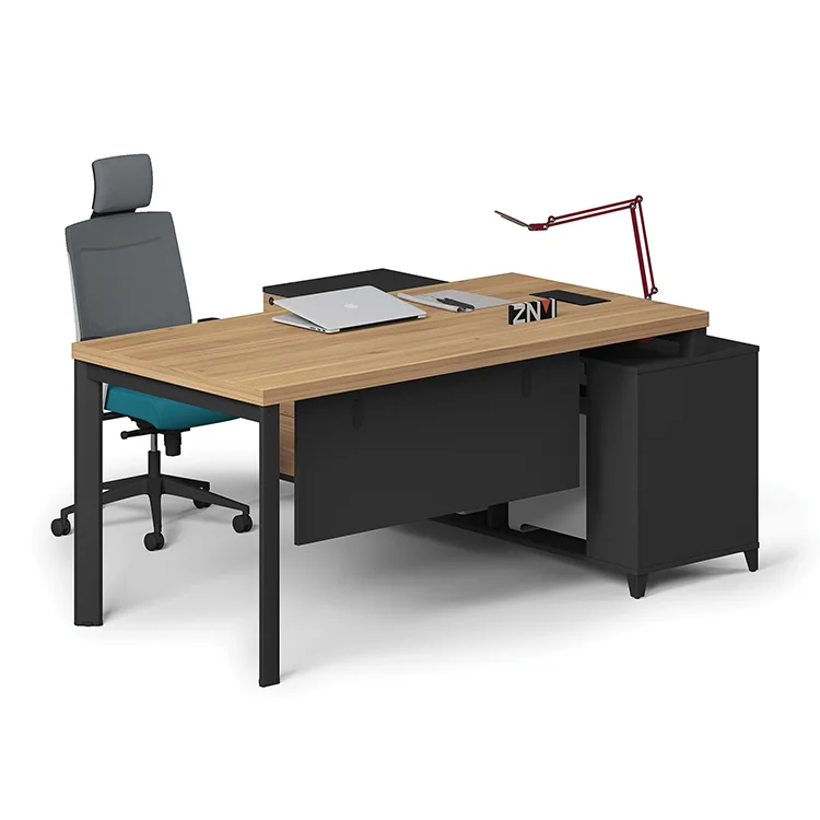 High end office table and chair price office computer table design office table accessories stock design with steel legs