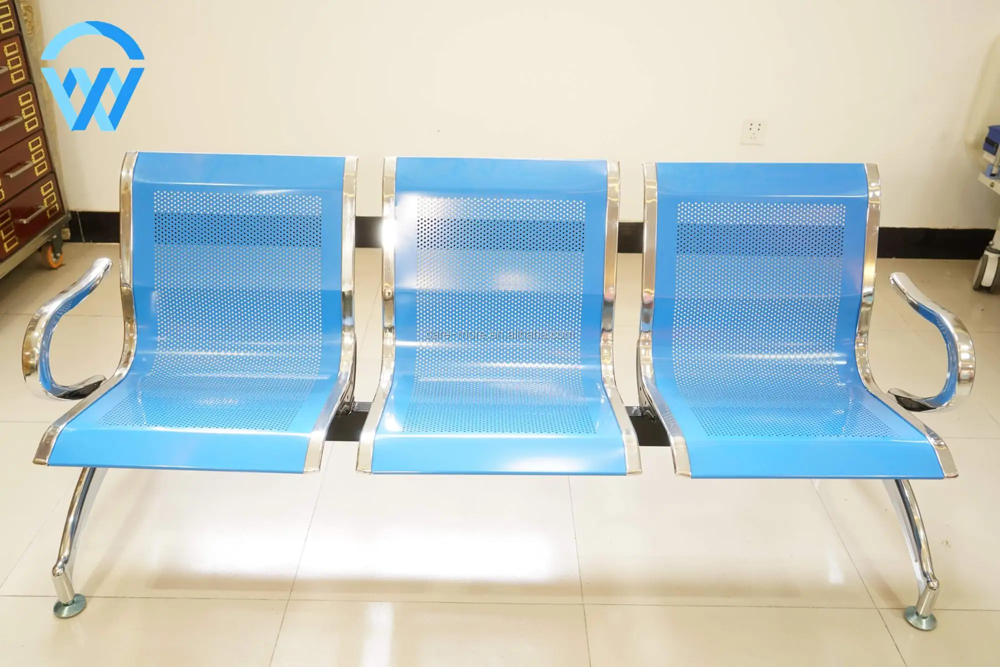 Online Suppliers Hospital Clinic Airport Reception Waiting Room Tandem Leather Seating Chairs for Sale