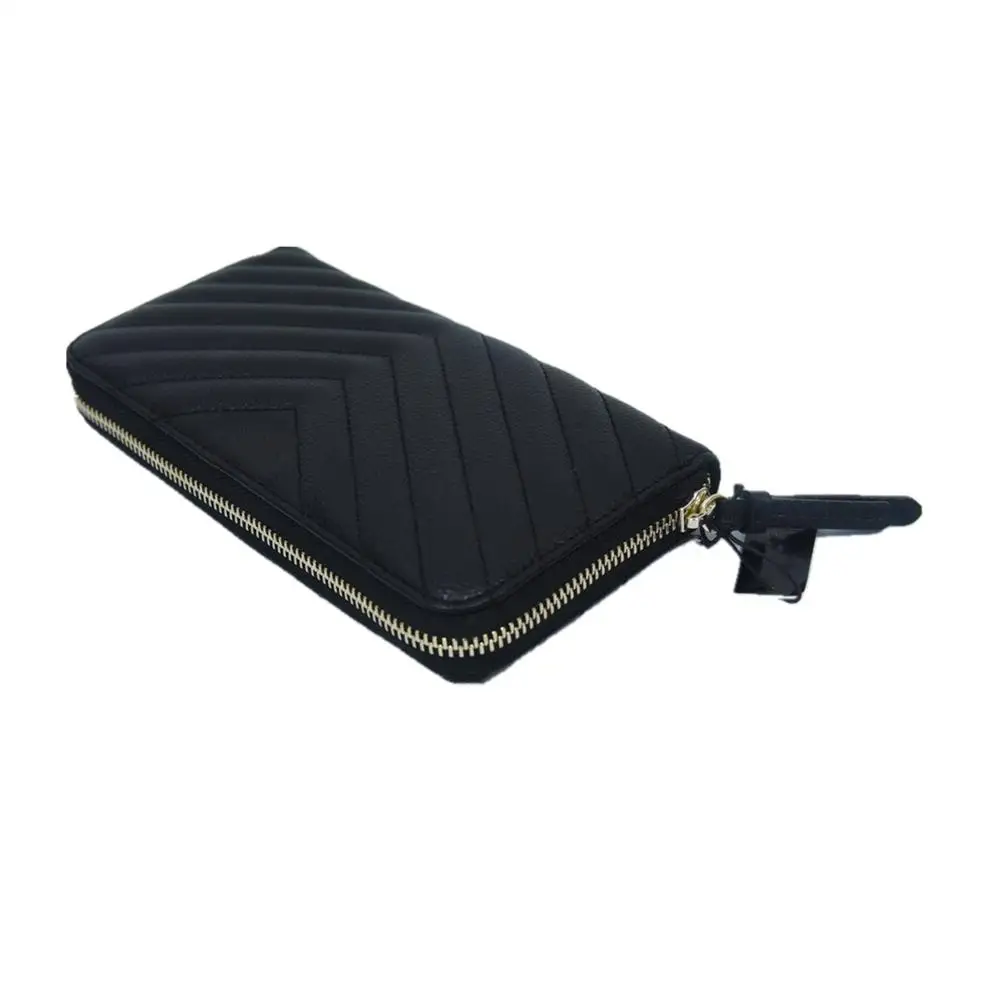 Custom fashion designer lady genuine leather custom fashion wallet women