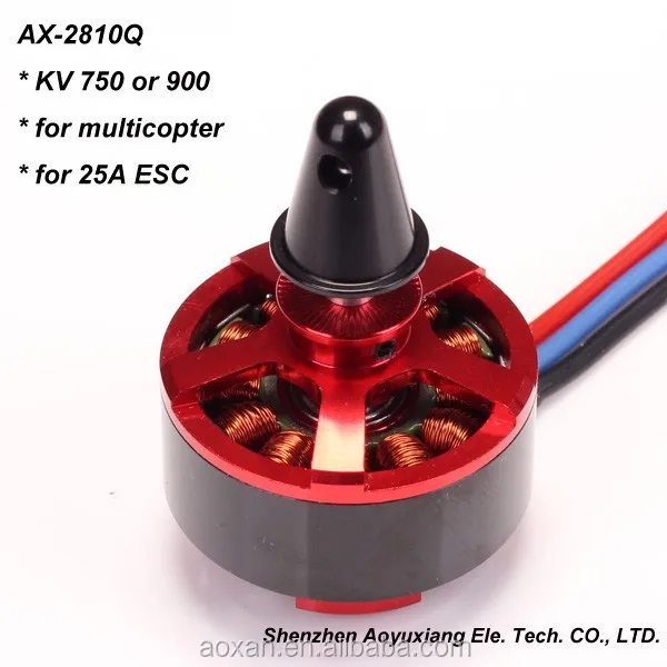 
 Внешний бесщеточный двигатель ACK 2810Q 700KV для квадрокоптера, профессионального радиоуправляемого дрона  