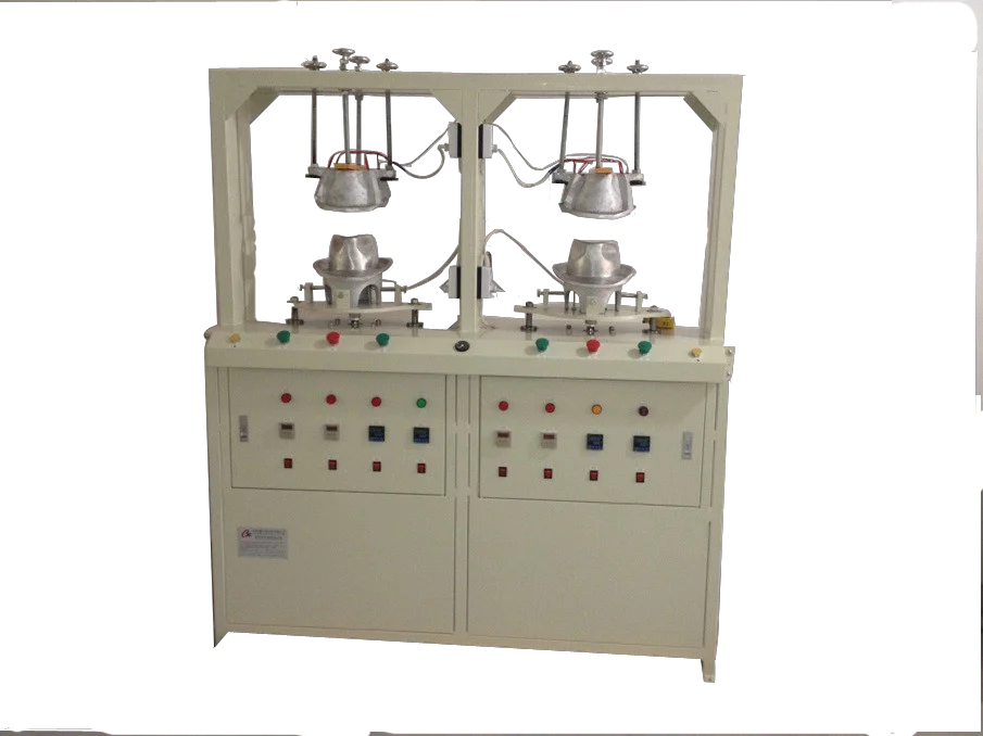 Bucket hat blocking machine-double-head with boiler used for blocking the fishing hat. mountaineering hat ect