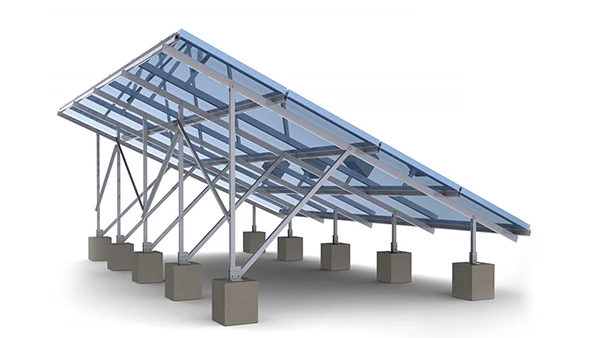 Goomax 1MW solar power plant mounting structures, solar racking
