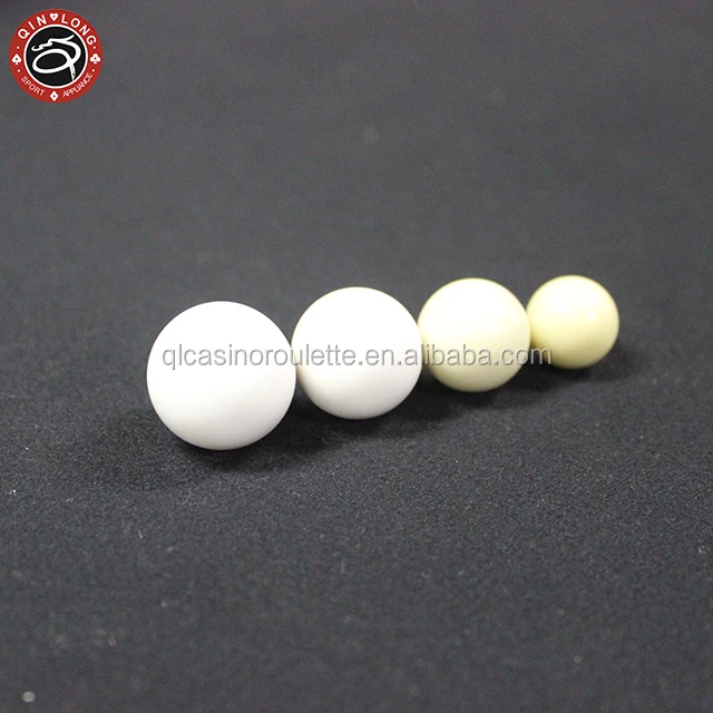Roulette wheel ball of white Baccarat Texas poker Gambling products Customize Acrylic chips Clay Iron ABS Brass bingo balls